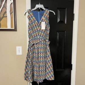 ModCloth plaid dress with pockets NWT